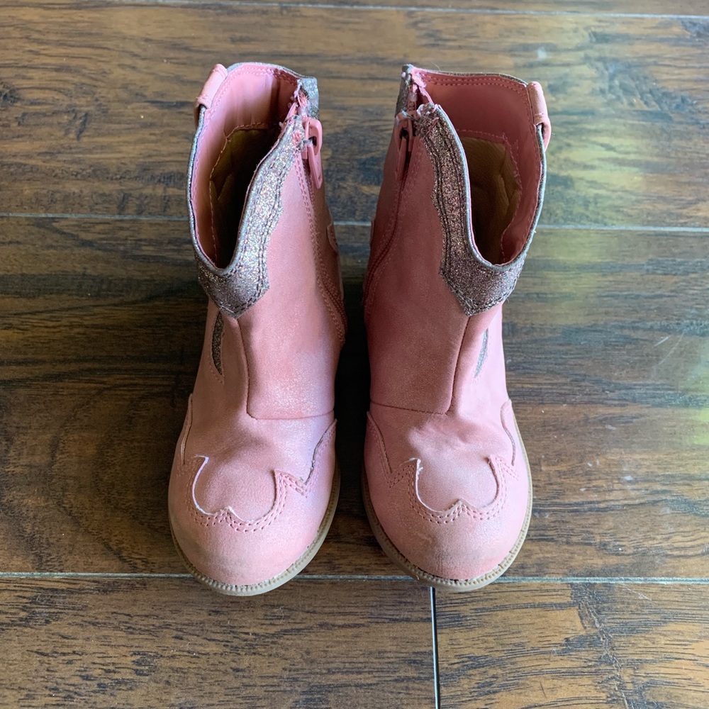 Pink toddler boots